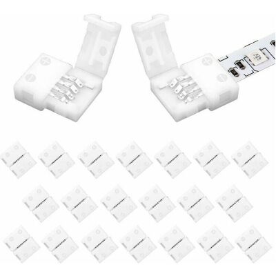 OEM 20 Conectores Led De 4 Pines, Conectores Para Tiras Led Rgb De 8 Mm Para Tiras Led Smd Rgb 2835 Y 3528. OEM 20 Conectores Led De 4 Pines, Conectores Para Tiras Led Rgb De 8 Mm Para Tiras Led Smd Rgb 2835 Y 3528.