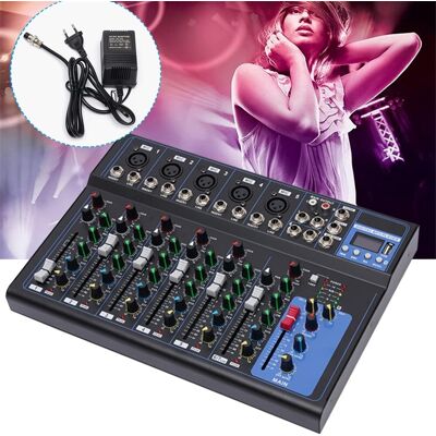 SENDERPICK Bluetooth Mezclador Digital Conexión Usb Mesa De Mezclas Live Room Dj Mix Mono Estéreo Amplificador Puerto De Mezcla Consola De Música Mesa De Mezclas Prácticas Funciones De Grabación SENDERPICK Bluetooth Mezclador Digital Conexión Usb Mesa De Mezclas Live Room Dj Mix Mono Estéreo Amplificador Puerto De Mezcla Consola De Música Mesa De Mezclas Prácticas Funciones De Grabación