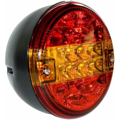 AMA Luz Trasera Redonda Derecha Led 3 Luces Diámetro 140mm Máquina Agrícola Autopropulsada AMA Luz Trasera Redonda Derecha Led 3 Luces Diámetro 140mm Máquina Agrícola Autopropulsada