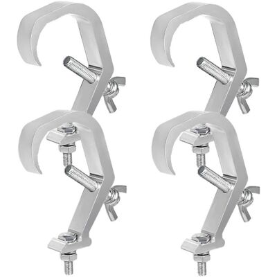 OEM Juego De 4 Abrazaderas De Alta Resistencia Para Focos De Escenario Que Evitan El Deslizamiento, Kit De Ganchos De Aluminio Fundido Para Proyectores De Focos De Escenario De Alta Resistencia, Carga Máx OEM Juego De 4 Abrazaderas De Alta Resistencia Para Focos De Escenario Que Evitan El Deslizamiento, Kit De Ganchos De Aluminio Fundido Para Proyectores De Focos De Escenario De Alta Resistencia, Carga Máx