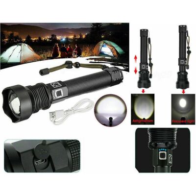 TRADE SHOP TRAESIO Trade Shop - Torcia 258000w Tattica/militare Led T6 Ricaricabile Zoom Doppia Batteria P516-p70 - TRADE SHOP TRAESIO Trade Shop - Torcia 258000w Tattica/militare Led T6 Ricaricabile Zoom Doppia Batteria P516-p70 -