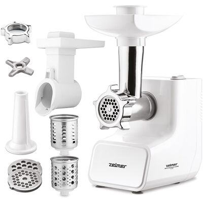 Zelmer ZMM3512B Blanco Plateado Picadora - Picadora Zelmer ZMM3512B Blanco Plateado Picadora - Picadora