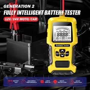 SANS MARQUE Probador De Baterías De Coche Con Pantalla Lcd De 2,7 Pulgadas, Portátil, 12v/24v, Resistencia Interna Para Camiones, Motocicletas Y Suv. SANS MARQUE Probador De Baterías De Coche Con Pantalla Lcd De 2,7 Pulgadas, Portátil, 12v/24v, Resistencia Interna Para Camiones, Motocicletas Y Suv.