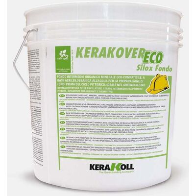 Kerakover Eco Silox Fondo - Blanco - Pintura para paredes interiores/exteriores Kerakover Eco Silox Fondo - Blanco - Pintura para paredes interiores/exteriores