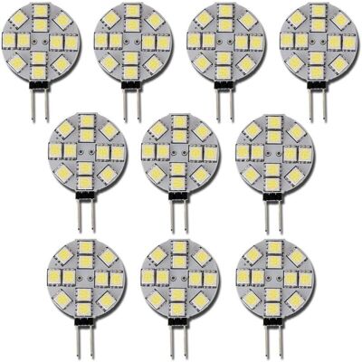 OEM 10 Bombillas Led G4, 12 V Cc, No Regulables, Blancas, 6000 K, Bombilla De Repuesto, 20 W, Lámpara Halógena Para Cocina, Furgoneta Camper, Autocaravana, Remolque, Barco - Crezuo OEM 10 Bombillas Led G4, 12 V Cc, No Regulables, Blancas, 6000 K, Bombilla De Repuesto, 20 W, Lámpara Halógena Para Cocina, Furgoneta Camper, Autocaravana, Remolque, Barco - Crezuo
