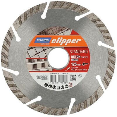 Symantec Clipper Disco Diamantado Turbo - Disco de diamantes para concreto Symantec Clipper Disco Diamantado Turbo - Disco de diamantes para concreto