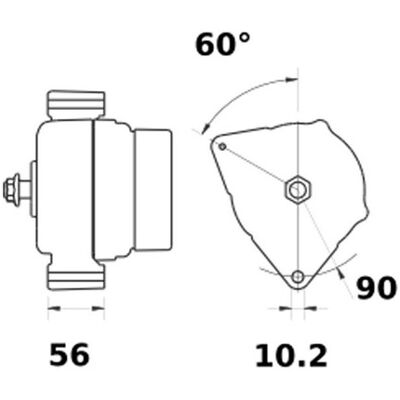 MAHLE Alternador Ia1057 Claas (jaguar) Fendt (vario - Favorit) John Deere 14v 150a MAHLE Alternador Ia1057 Claas (jaguar) Fendt (vario - Favorit) John Deere 14v 150a