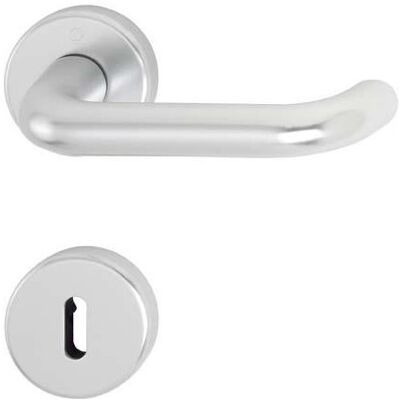 Roseta de puerta de aluminio plateado Hoppe 42KVS - WC/Baño Roseta de puerta de aluminio plateado Hoppe 42KVS - WC/Baño