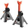 VEVOR Soportes de Gato de Acero 2 Piezas Capacidad de 3 Toneladas (6,000 lbs) Soportes de Gato para Automóvil, Altura Ajustable de 275-415 mm para