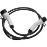 Cable carga tipo 2 a tipo 2 compatible con bmw 545e, 745e, i3, i3s, i4, i8, iX, iX3 coche eléctrico - Cable conexión, 3 fases, 32 a, 22 kW, 3 m - Vhbw