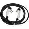 vhbw Cable carga tipo 2 a tipo 2 compatible con BMW 545e, 745e, i3, i3s, i4, i8, iX, iX3 coche eléctrico - Cable conexión, 3 fases, 32 A, 22 kW, 7 m