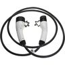 Cable carga tipo 2 a tipo 2 compatible con bmw X1 xDrive 25e, i8, iX, iX3 coche eléctrico - Cable conexión, 1 fase, 16 a, 3,5 kW, 3 m - Vhbw