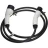 Cable carga tipo 2 a tipo 2 compatible con bmw X1 xDrive 25e, iX, iX3 coche eléctrico - Cable conexión, 1 fase, 32 a, 7 kW, 3 m - Vhbw