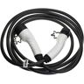 Cable carga tipo 2 a tipo 2 compatible con Mercedes-Benz E300e, eqa, eqb, eqc coche eléctrico - Cable conexión, 1 fase, 32 a, 7 kW, 5 m - Vhbw