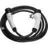 VHBW Cable carga tipo 2 a tipo 2 compatible con Skoda Citigo e iV, Enyaq iv, Octavia phev coche eléctrico - Cable conexión, 3 fases, 32 a, 22 kW, 5 m