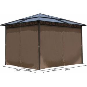 Quick-star - 4 Seitenteile Für Hardtop Pavillon 3x3m Seitenwandset Sichtschutz Vorhänge Quick-star - 4 Seitenteile Für Hardtop Pavillon 3x3m Seitenwandset Sichtschutz Vorhänge