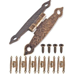 GOTRAYS 80 Bisagras Antiguas, Diseño Bronce-hierro, Para Armarios, Puertas, Arcones, Latas, Estilo Vintage, Casa De Campo Retro, 65 X 33 Mm GOTRAYS 80 Bisagras Antiguas, Diseño Bronce-hierro, Para Armarios, Puertas, Arcones, Latas, Estilo Vintage, Casa De Campo Retro, 65 X 33 Mm