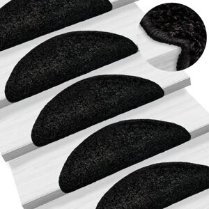 Vidaxl - Alfombrillas Para Escaleras 15 Unidades 56x17x3 Cm Negro Semicircular Vidaxl - Alfombrillas Para Escaleras 15 Unidades 56x17x3 Cm Negro Semicircular