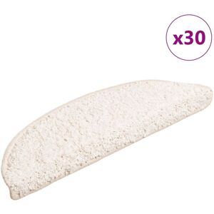 vidaXL Alfombrillas de escalera 30 pzs blancas 56x17x3 cm - Tipo de Escalera vidaXL Alfombrillas de escalera 30 pzs blancas 56x17x3 cm - Tipo de Escalera