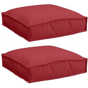 vidaXL Juego de Cojines Vino Rojo - Uso en Interiores vidaXL Juego de Cojines Vino Rojo - Uso en Interiores
