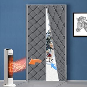 Linghhang - Cortina De Puerta De Invierno Con Aislamiento Térmico, 90 X 210 Cm, Gris, Resistente Al Frío, Bloquea La Luz Y Aísla El Sonido, Para Balcones, Salones Y Sótanos Linghhang - Cortina De Puerta De Invierno Con Aislamiento Térmico, 90 X 210 Cm, Gris, Resistente Al Frío, Bloquea La Luz Y Aísla El Sonido, Para Balcones, Salones Y Sótanos