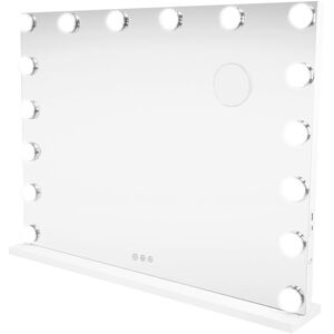 Monster Shop - Espejo Hollywood 80 X 60cm Con Luz Led & Altavoz Bluetooth Espejo Con Aumento De 10x 2 Puertos De Carga, Usb-a Y Usb-c 3 Modos De Color Paño De Limpieza De Microfibra + Kit De Fijación Incluído Monster Shop - Espejo Hollywood 80 X 60cm Con Luz Led & Altavoz Bluetooth Espejo Con Aumento De 10x 2 Puertos De Carga, Usb-a Y Usb-c 3 Modos De Color Paño De Limpieza De Microfibra + Kit De Fijación Incluído