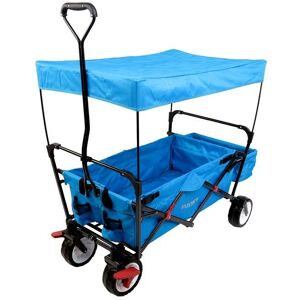 Fuxtec Bollerwagen Ct350, Carro Plegable De Accionamiento Manual - Transporte De Niños - Playa - Cualquier Terreno, Jardin - Capota Desmontable, Asa De Tracción, 4 Ruedas, Bolsa Trasera Y Funda - Azul Fuxtec Bollerwagen Ct350, Carro Plegable De Accionamiento Manual - Transporte De Niños - Playa - Cualquier Terreno, Jardin - Capota Desmontable, Asa De Tracción, 4 Ruedas, Bolsa Trasera Y Funda - Azul
