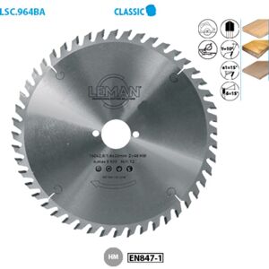LEMAN Hoja De Sierra Circular Para Máquinas Portátiles Classic Ø 200 Ranura De 15 Esp. 2,8/1,8 Dientes 24 LEMAN Hoja De Sierra Circular Para Máquinas Portátiles Classic Ø 200 Ranura De 15 Esp. 2,8/1,8 Dientes 24