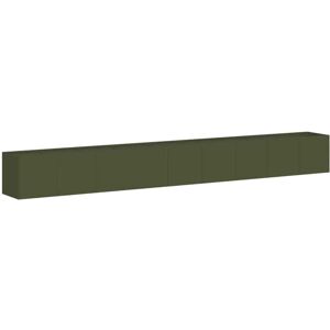 Jardinera De Acero Laminado En Frío Verde Oliva 360x40x40 Cm Vidaxl Jardinera De Acero Laminado En Frío Verde Oliva 360x40x40 Cm Vidaxl