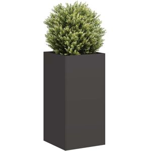Jardinera De Acero Laminado En Frío Negro 40x40x80 Cm Vidaxl Jardinera De Acero Laminado En Frío Negro 40x40x80 Cm Vidaxl