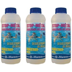 Mareva - Juego de 3 Stop-metales - 1L - Eliminador de Metales para Piscinas Mareva - Juego de 3 Stop-metales - 1L - Eliminador de Metales para Piscinas