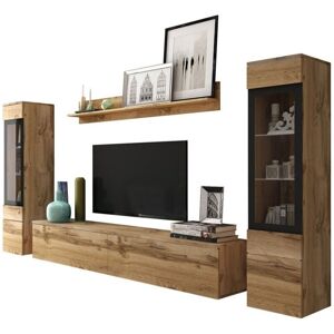 MIRJAN24 Mobilier1 - Conjunto De Salón Sarasota 126, Roble Wotan MIRJAN24 Mobilier1 - Conjunto De Salón Sarasota 126, Roble Wotan