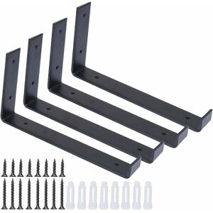 OEM Paquete De 4 Soportes Para Estantes Con Tornillos, Soportes Rústicos Resistentes, Estantes De Hierro Industriales, Para Paredes Sólidas, Sala De Estar, Cocina, Dormitorio, Baño (20,5 X 11 X 3 Cm) OEM Paquete De 4 Soportes Para Estantes Con Tornillos, Soportes Rústicos Resistentes, Estantes De Hierro Industriales, Para Paredes Sólidas, Sala De Estar, Cocina, Dormitorio, Baño (20,5 X 11 X 3 Cm)