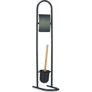 WADIGA Berilo Portarrollos Ecológico Negro Bambú Metal Estable WADIGA Berilo Portarrollos Ecológico Negro Bambú Metal Estable