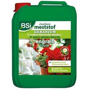 Bsi - Fertilizante Mineral Para Geranio - Para Las Especies De Geranio - Oligoelementos Solubles En Agua - 5l Bsi - Fertilizante Mineral Para Geranio - Para Las Especies De Geranio - Oligoelementos Solubles En Agua - 5l