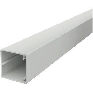 OBO Bettermann Canaleta de cables - 2000mm Gris Claro OBO Bettermann Canaleta de cables - 2000mm Gris Claro