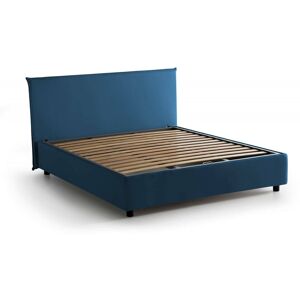 Cama Matrimonial Betty, Cama Contenedor Con Revestimiento De Tela, 100% Made In Italy, Apertura Frontal, Adecuado Para Colchón Cm 160x190, Azul, Con Embalaje Reforzado - Talamo Italia Cama Matrimonial Betty, Cama Contenedor Con Revestimiento De Tela, 100% Made In Italy, Apertura Frontal, Adecuado Para Colchón Cm 160x190, Azul, Con Embalaje Reforzado - Talamo Italia