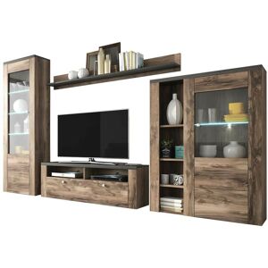 Arredamento1 - Conjunto De Salón Salelbo 100, Nuez Arredamento1 - Conjunto De Salón Salelbo 100, Nuez