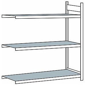 CERTEO Weitspannregal Mit Stahlboden Höhe 2000 Mm Spannweite 1500 CERTEO Weitspannregal Mit Stahlboden Höhe 2000 Mm Spannweite 1500