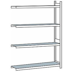 CERTEO Weitspannregal Mit Stahlboden Höhe 2500 Mm Spannweite 1500 CERTEO Weitspannregal Mit Stahlboden Höhe 2500 Mm Spannweite 1500