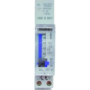 Theben Sul 180 A - Horloges Programmables Analogiques - 1 Canal - 1800001 Theben Sul 180 A - Horloges Programmables Analogiques - 1 Canal - 1800001