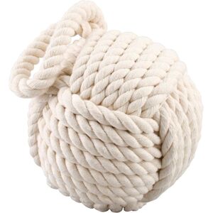 Linghhang - Tope de puerta con nudo náutico - beige, 15 cm, 1,4 kg - Door Stop Linghhang - Tope de puerta con nudo náutico - beige, 15 cm, 1,4 kg - Door Stop