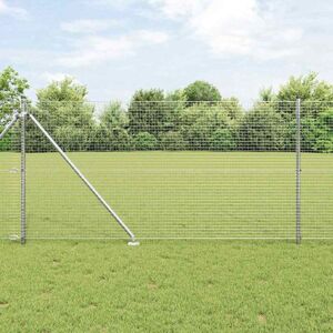 vidaXL Cerca de Alambre Soldado con 13 Postes 1,2x25 m - Cercas vidaXL Cerca de Alambre Soldado con 13 Postes 1,2x25 m - Cercas