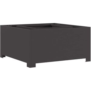vidaXL Estufa de acero - 80 x 80 x 40 cm - Negro duradero Cuadrado vidaXL Estufa de acero - 80 x 80 x 40 cm - Negro duradero Cuadrado