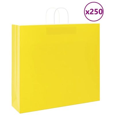 Conjunto 250 Bolsas de Papel Kraft Amarillo - Bolsas de Papel Conjunto 250 Bolsas de Papel Kraft Amarillo - Bolsas de Papel