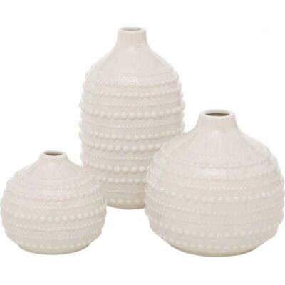 Boltze Home, Vase, Meruna - Conjunto de 3 jarrones de porcelana - Decoración elegante Boltze Home, Vase, Meruna - Conjunto de 3 jarrones de porcelana - Decoración elegante