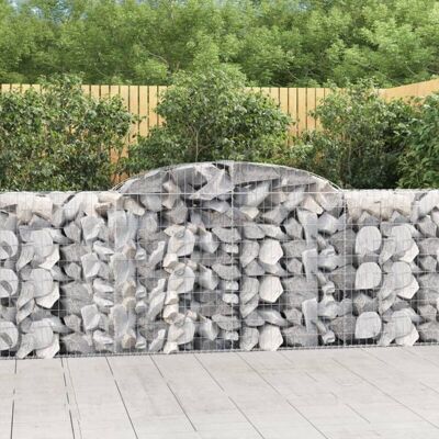 vidaXL Cestas de gavión arqueadas 13 pz - Decoración de jardín vidaXL Cestas de gavión arqueadas 13 pz - Decoración de jardín