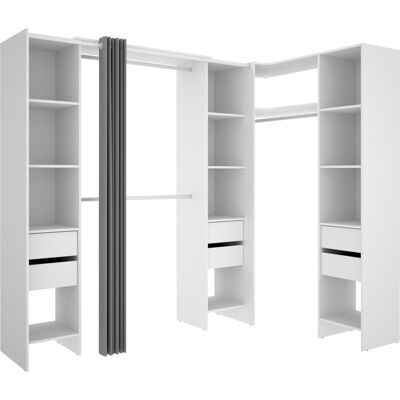 GRUPO SDM - Brest - Madera y Cristal - Blanco roto - cabinet GRUPO SDM - Brest - Madera y Cristal - Blanco roto - cabinet