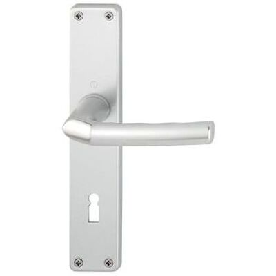 Juego de escudo corto Hoppe Birmingham - Manillas de puerta, aluminio Juego de escudo corto Hoppe Birmingham - Manillas de puerta, aluminio