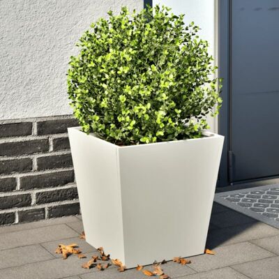Jardineras blancas vidaXL 40x40x40 cm - Decoración exterior Jardineras blancas vidaXL 40x40x40 cm - Decoración exterior